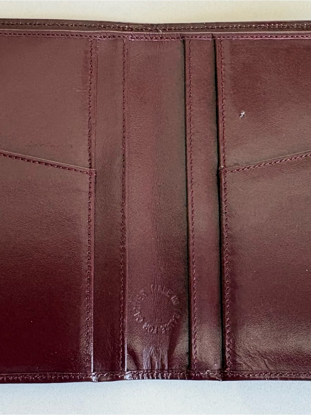 Cartier Wallet Bordeaux Leather